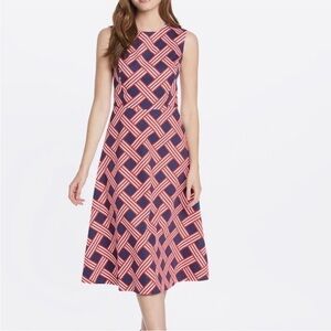 Draper James Lattice Midi Dress